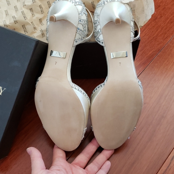 Badgley Mischka GILLIAN ANKLE STRAP EVENING SHOE - Picture 10 of 13